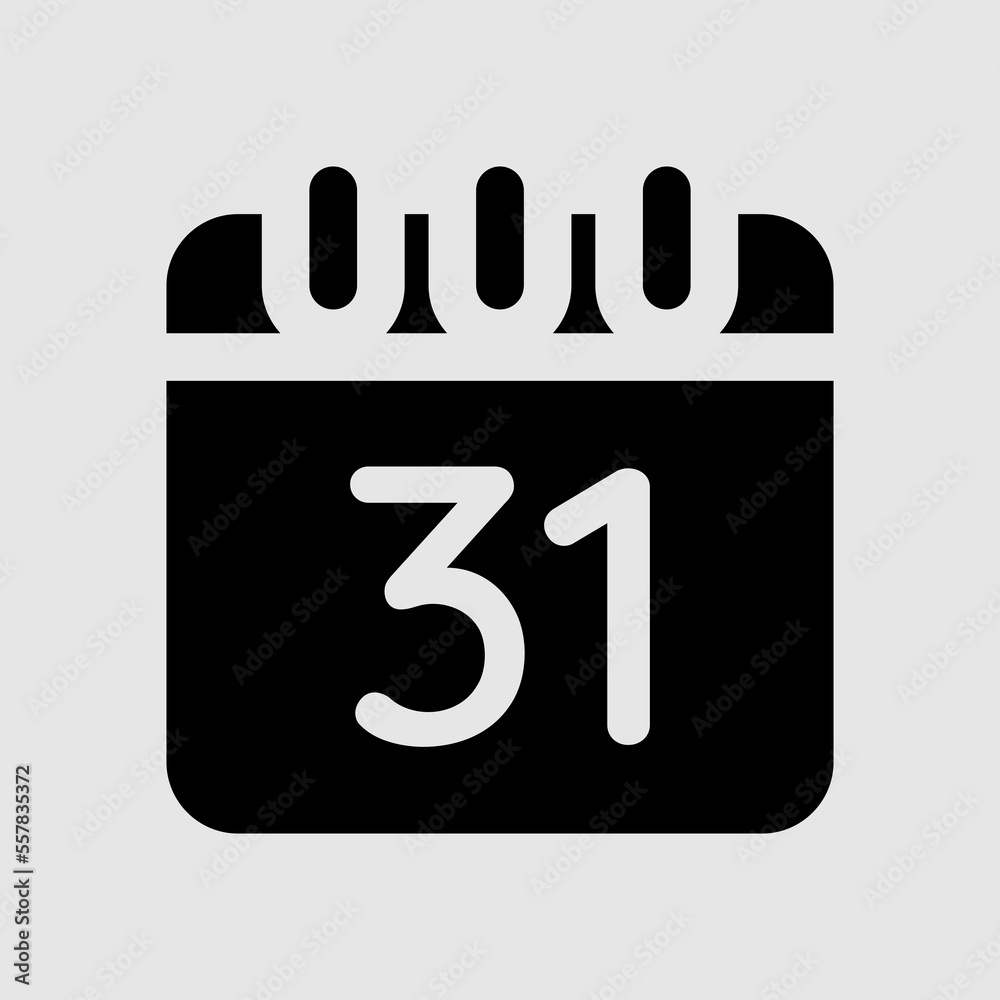Last date icon in solid style, use for website mobile app presentation Last date icon in solid style, use for website mobile app presentation