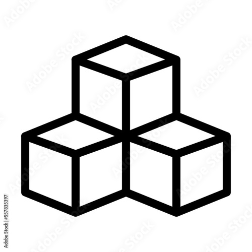Obraz na plátně blocks icon