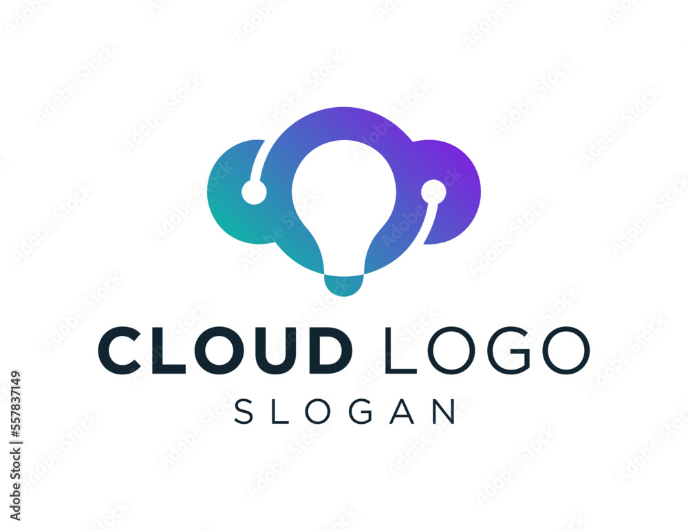 Logo about Cloud on a white background. created using the CorelDraw application.