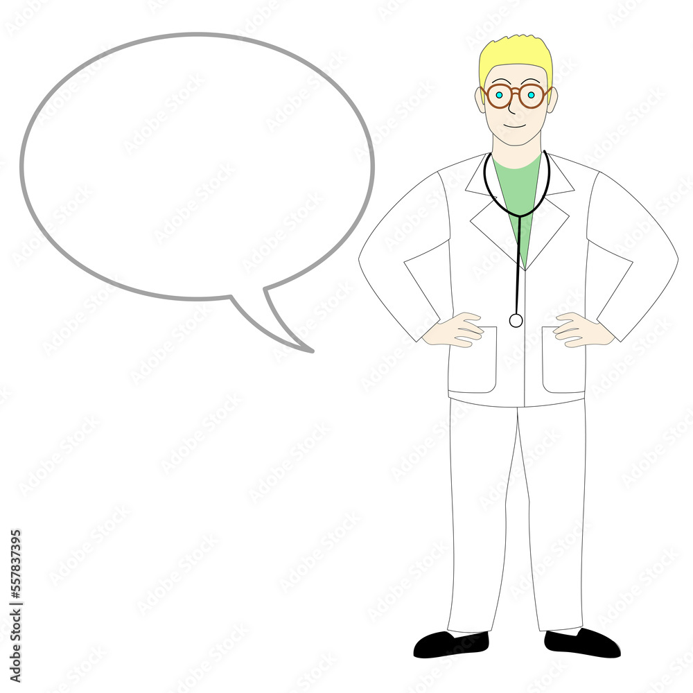 A caucasian male doctor, surgeon, dentist, veterinarian, white background A caucasian male doctor, surgeon, dentist, veterinarian, white background