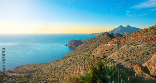 Park natural,  Coast and mediterranean sea- Cabo de gata,  Andalusia in Spain