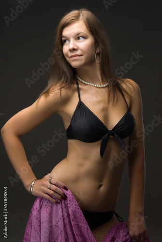 Young attractive woman in lingerie