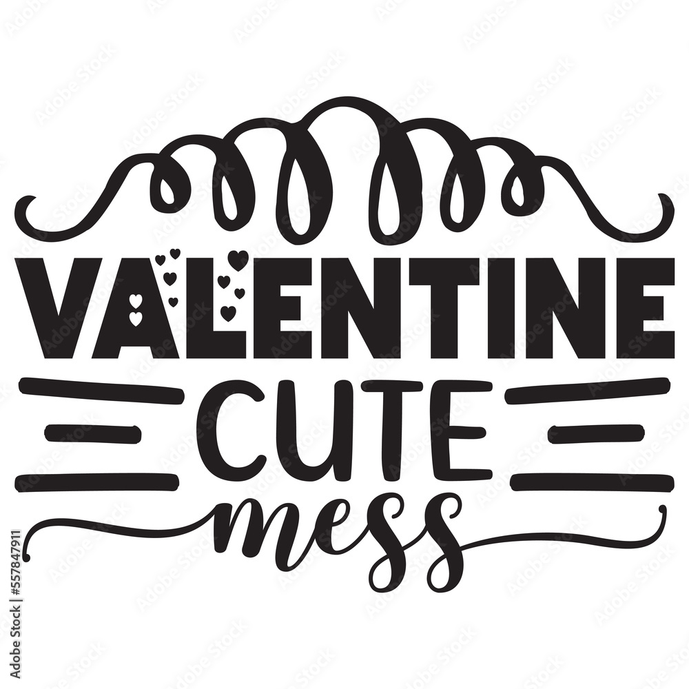 Fototapeta premium Valentine Cute Mess