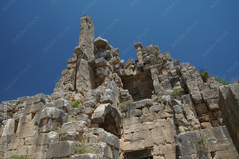 Theatre of Perge Ancient City in Antalya, Turkiye