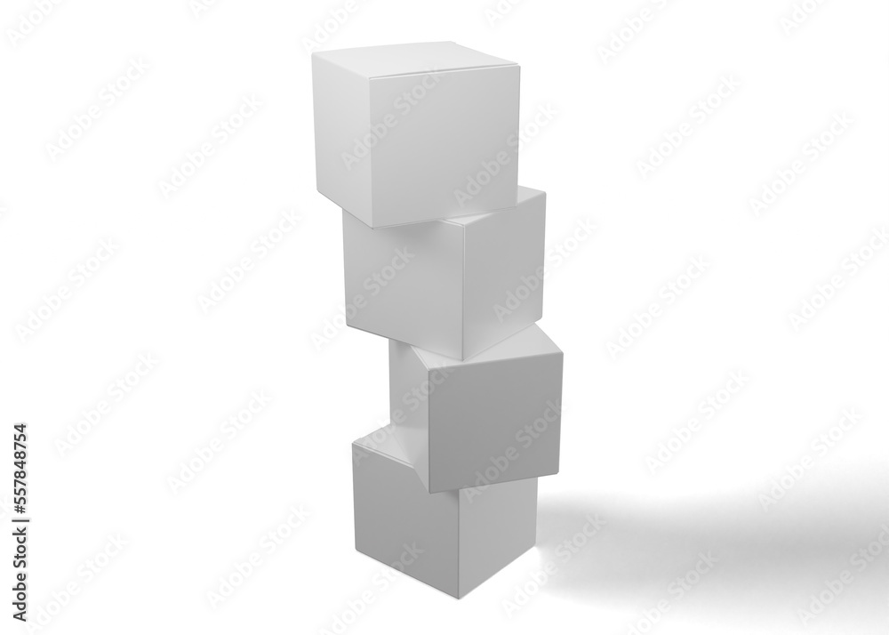 Square or rectangle box packaging mockup Square or rectangle box packaging mockup