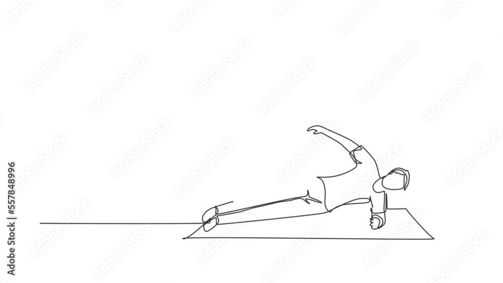 Animated self drawing of continuous line draw patient lying on the floor masseur therapist doing healing treatment massaging patient body manual sport physical therapy. Full length one line animation Animated self drawing of continuous line draw patient lying on the floor masseur therapist doing healing treatment massaging patient body manual sport physical therapy. Full length one line animation