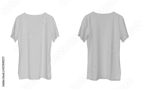 T-shirt model front and back view mockup 