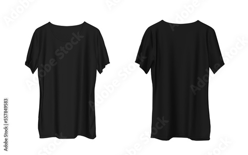 T-shirt model front and back view mockup
