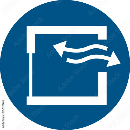 ISO 7010 M057 – Ensure continuous ventilation