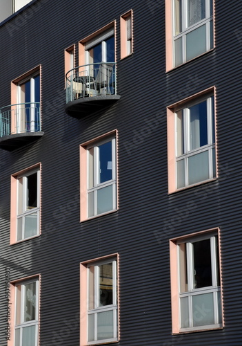 Neubaufassade im Zentrum von Heidenheim
