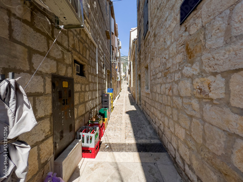 An alley in the town of Vis. photo