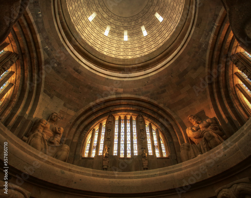 Interior shot of the Volkerschlachtdenkmal (Monument to the Battle of the Nations) in Leipzig, built in 1913