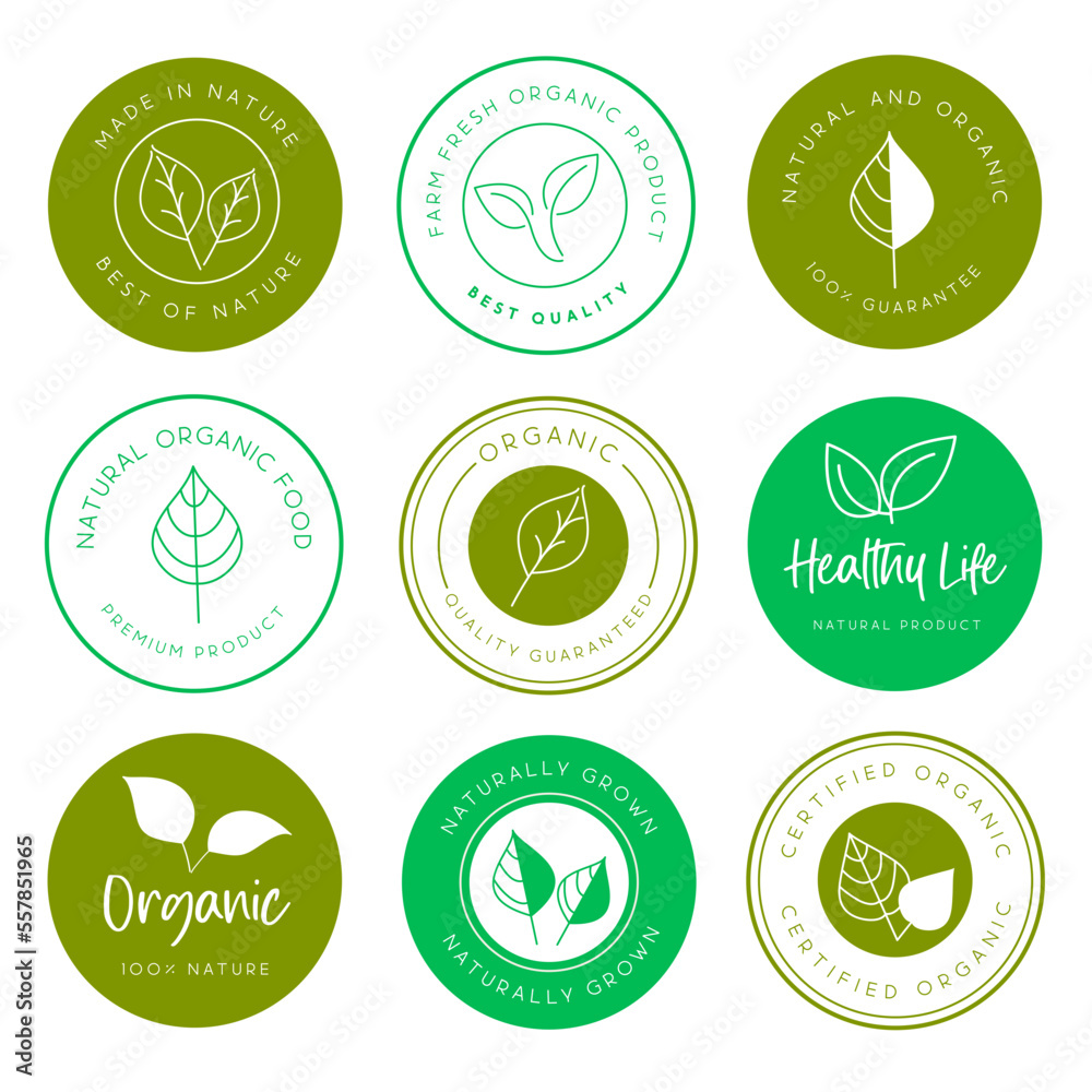 Minimal organic and natural product labels, logo, stamp, sticker food market, e-commerce, restaurant and premium quality food and drink promotion. Minimal organic and natural product labels, logo, stamp, sticker food market, e-commerce, restaurant and premium quality food and drink promotion.