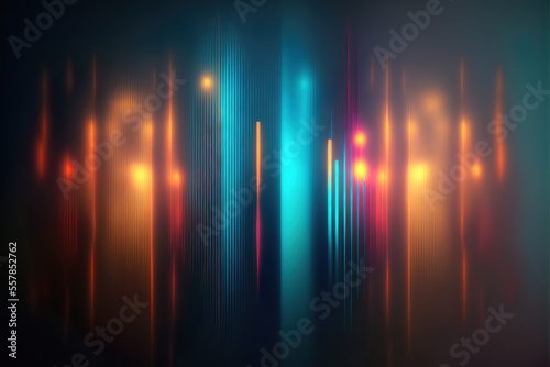 abstract background with vertical lights, generative ai
