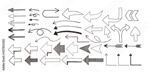 hand drawn arrow set