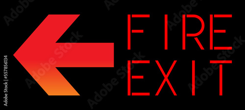 fire exit sign