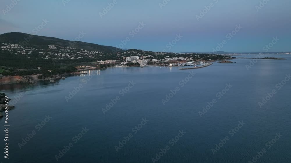 Nova Santa Ponca at dusk, Mallorca, Spain Nova Santa Ponca at dusk, Mallorca, Spain