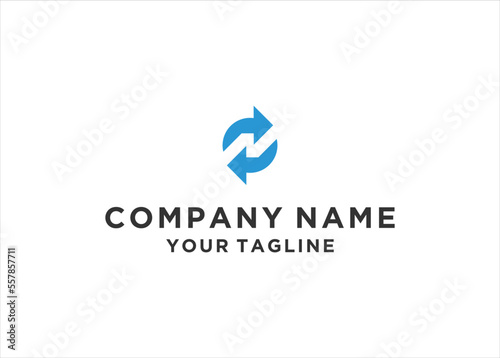 N Letter Modern Logo Design Vector Template