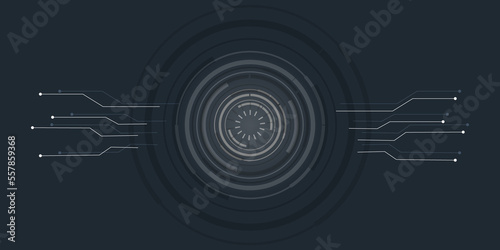 Abstract futuristic circle sci fi technology innovation concept background
