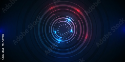 Abstract circle sci-fi futuristic technology innovation concept background
