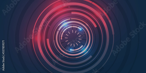 Abstract circle sci-fi futuristic technology innovation concept background