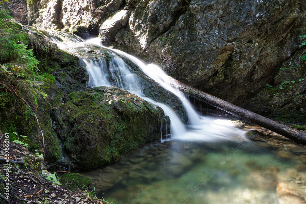 waterfall in germany with nature