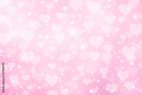 heart and light on pink background illustration