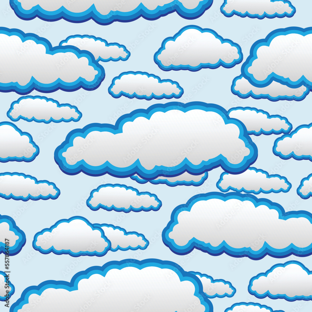 seamless pattern of clouds seamless pattern of clouds