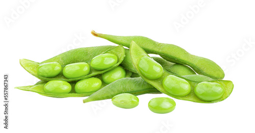 green soy beans isolated on transparent png
