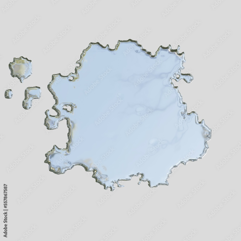 Fototapeta premium Silver painted splatter