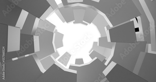 abstract 3d tunnel background