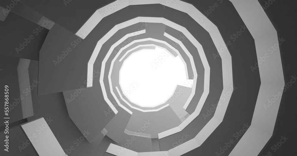 abstract 3d background with circles technology infinite tunnel abstract 3d background with circles technology infinite tunnel