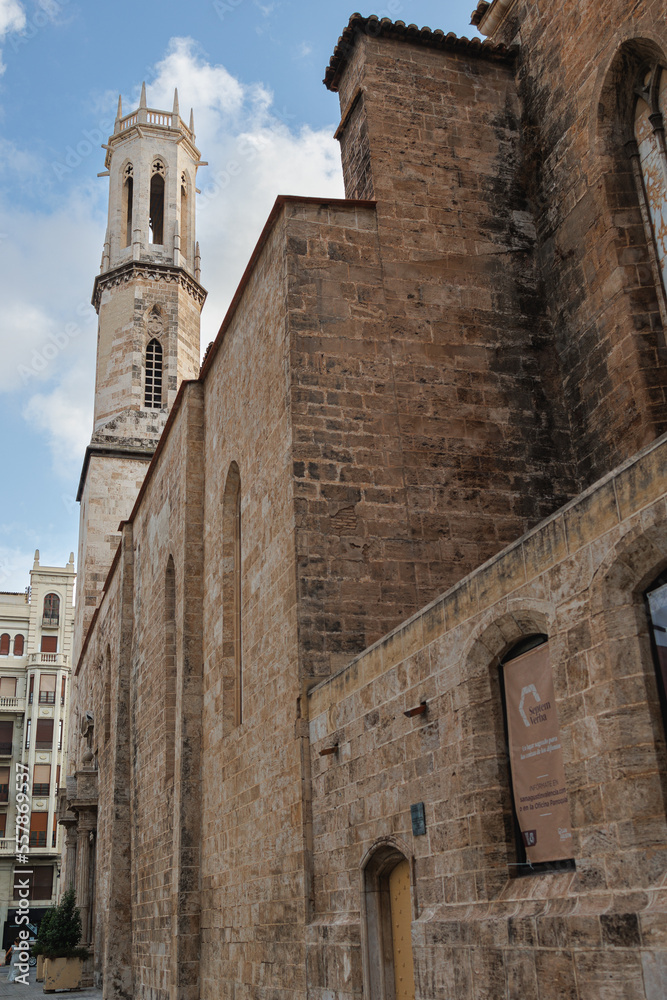 Side Entrance, Access Door of San Agustin Church in Valencia, Spain