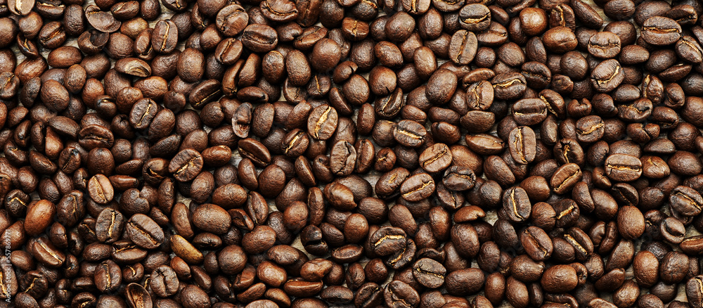 Fresh coffee beans background texture Fresh coffee beans background texture
