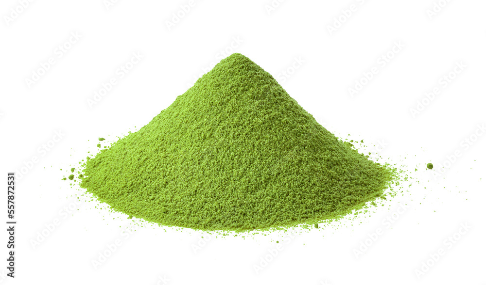 green powder heap isolated on transparent png - obrazy, fototapety, plakaty 