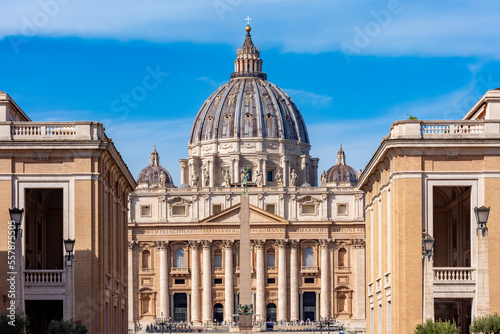St. Peter's basilica dome in Vatican © Mistervlad