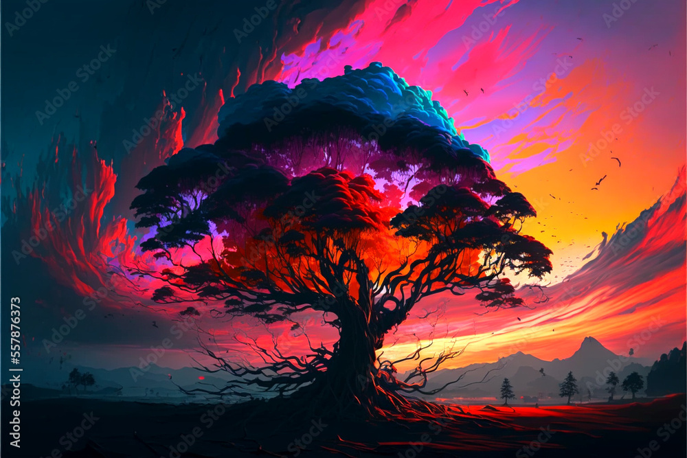 sunset in the desert with a tree sunset in the desert with a tree
