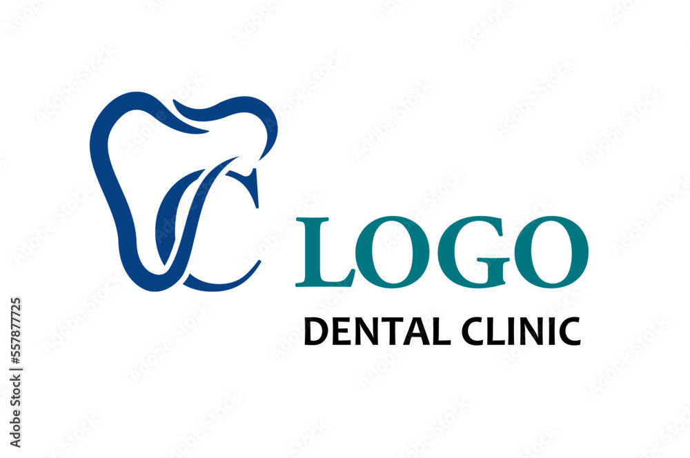 Initial Letter C with Tooth Line Art Icon for Dental Health Care and Dental Clinic, Dentistry Business Logo Idea Template Initial Letter C with Tooth Line Art Icon for Dental Health Care and Dental Clinic, Dentistry Business Logo Idea Template