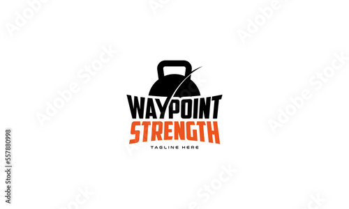 illustration vector graphic logo designs. gym, sport logo kettlebell