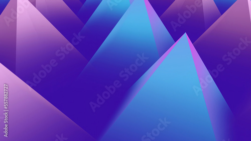 3D Rendering geometric Triangle rotate background. Dynamic shapes composition. 3d Polygons. 