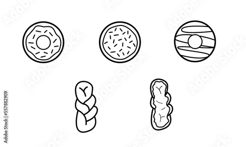 assorted donuts illustration