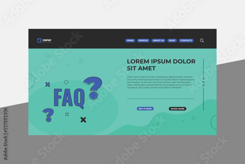 FAQ Question Banner Design