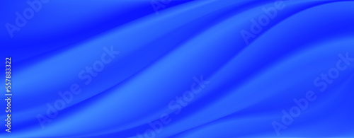 Smooth elegant dark blue silk or satin luxury cloth texture can use as wedding background. Luxurious Christmas background or New Year background. 3d Vector illustration.