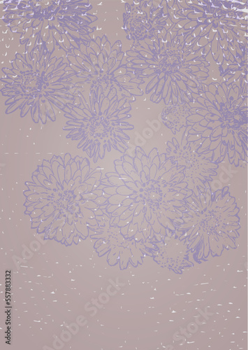 Daisy flower vintage pattern texture vector