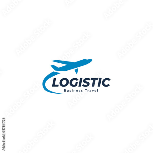 Air Plane modern color agency travel business logo. transport, logistics delivery logo design 