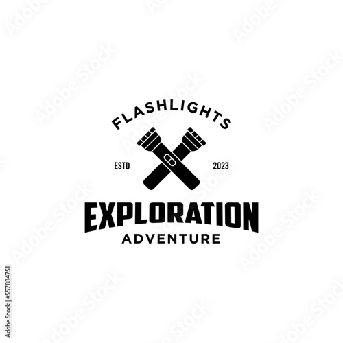 flashlight icon or logo isolated sign symbol vector illustration. 