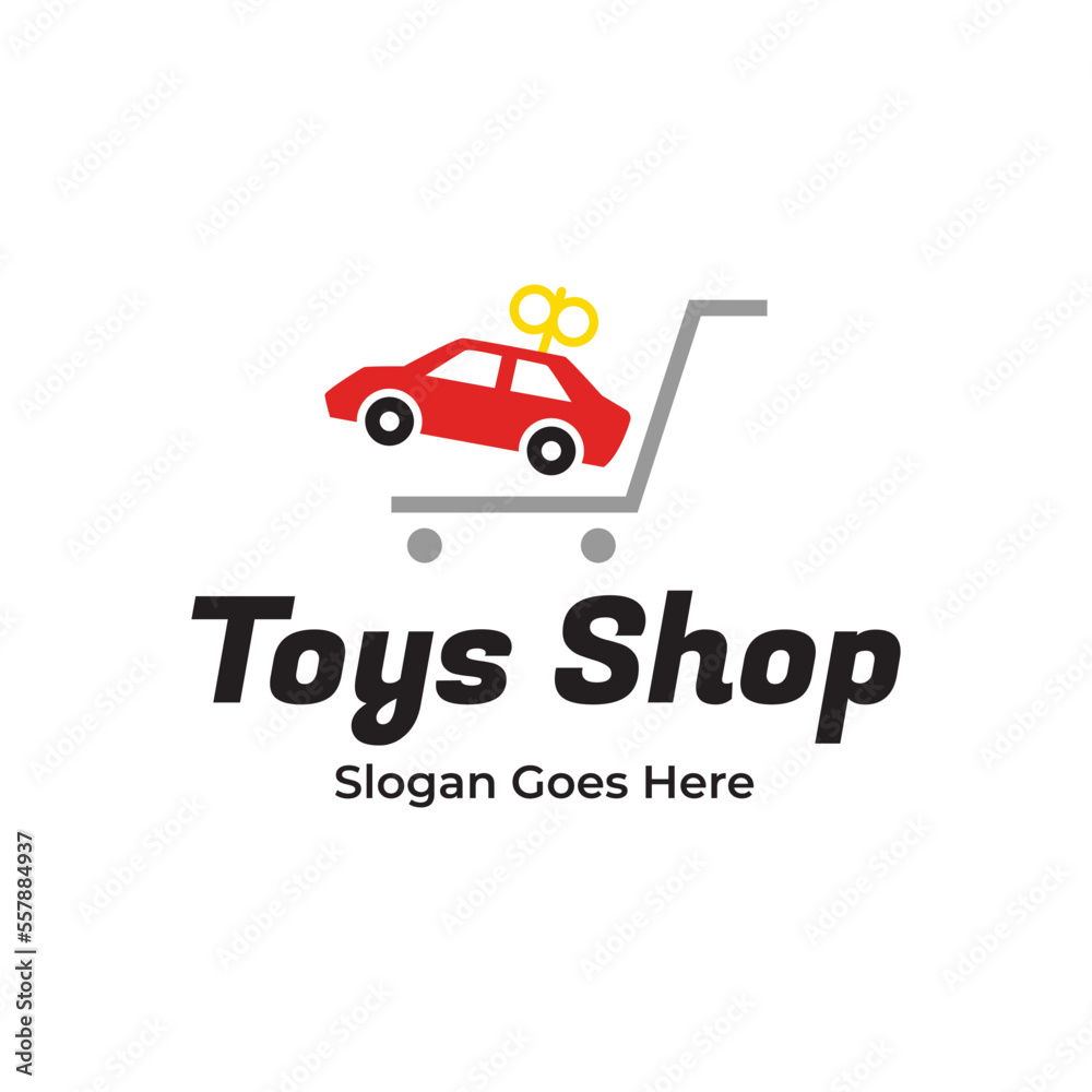 Online Toy shop logo design. Kids toy car logo design. Toy shop Creative logo design