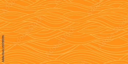 Spaghetti seamless vector food pattern.