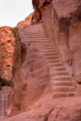 Little Petra Siq al-Barid, Jordan rocks, staircase