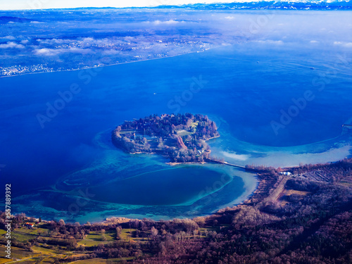 Insel Mainau am Bodensee von oben